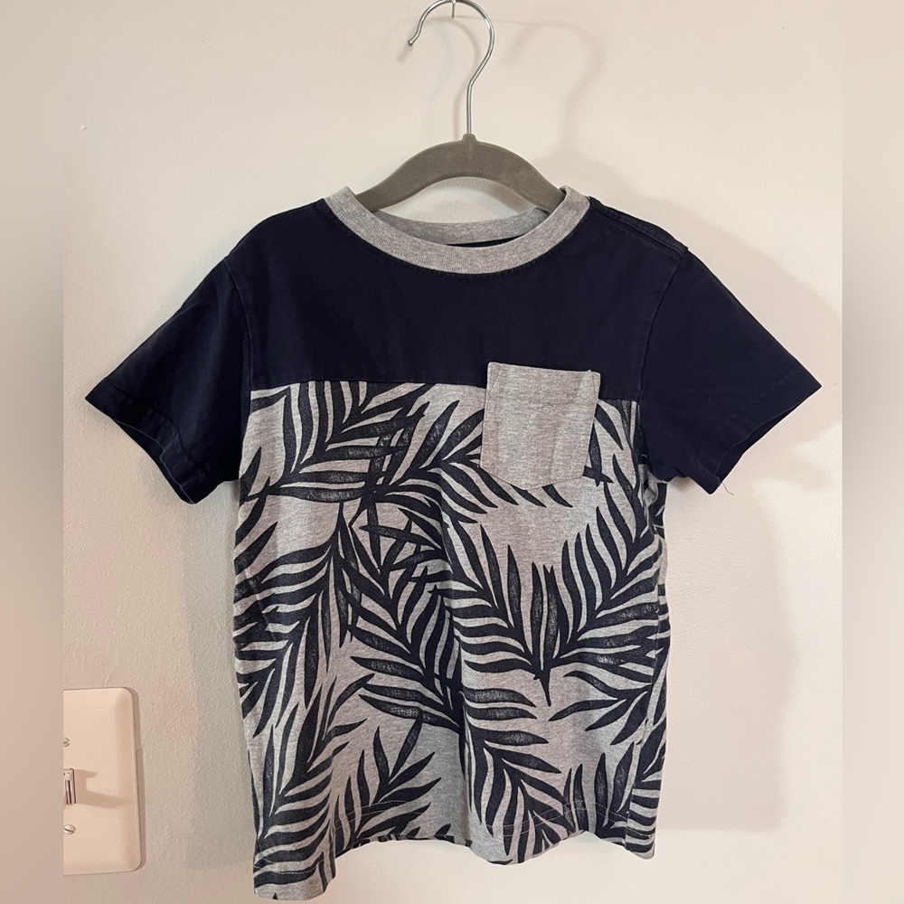 Gymboree Boy's T-Shirt Gray & Navy
